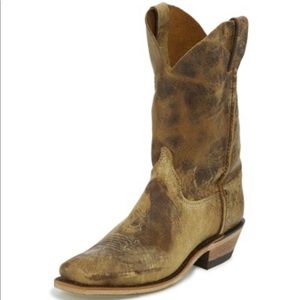 Justin Shawnee Bent Rail Brown Cowboy Boots